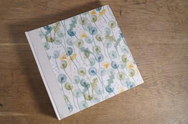 Fine lighter linen spine - photo album of "Schreibweise" in Westphalia